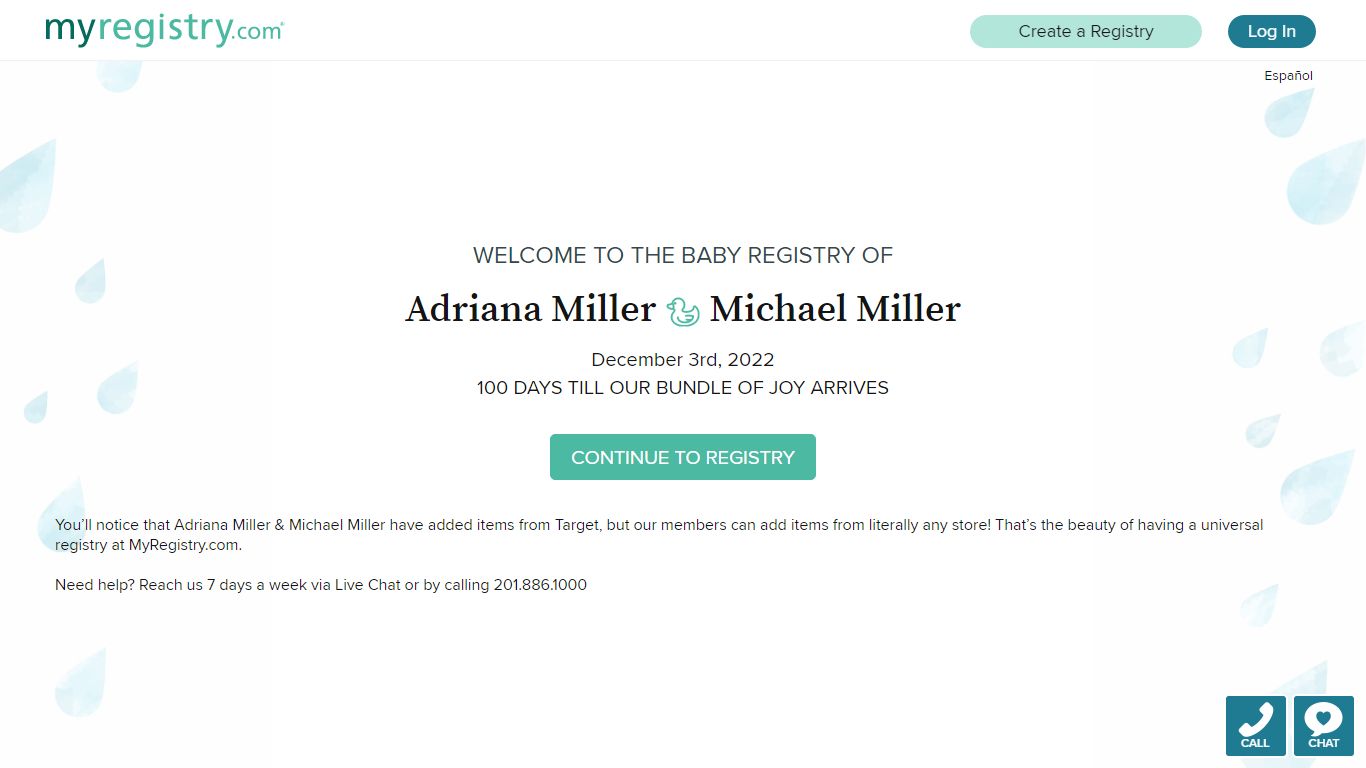 Shop for Adriana Miller & Michael Miller's Baby Registry